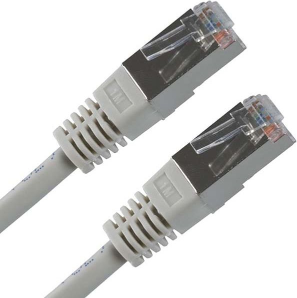 verkko-kaapeli ftp, cat.5e, rj45 m - rj45 m, 30 m, suojattu, harmaa, taloudellinen