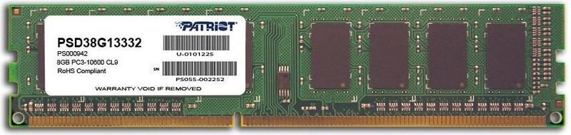 Patriot DDR3-1333 8GB CL 9 (PSD38G13332)