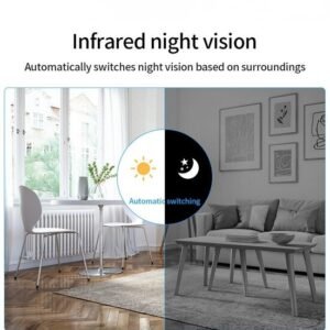 Kamerat - Valvontakamerat liiketunnistuksella ja pimeänäöllä - Langattomat WiFi-kamerat - 1080P sisäkamerat - Lastenhoitokamerat - Minikamerat