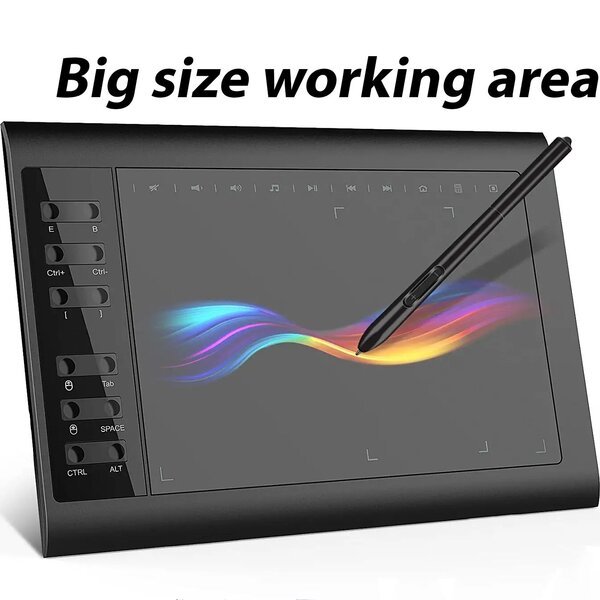 Piirtopöytä, suurikokoinen, 25,5 х 15,5 cm, graafinen tabletti Magicso