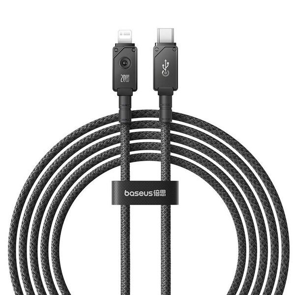 Pikalatauskaapeli Baseus USB-C ja IP 20A 2M (musta)