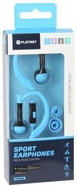 PLATINET IN-EAR KUULOKEET + MIKROFONI, NEONINSINIS