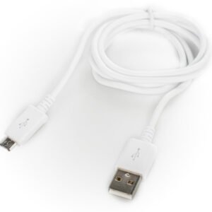 Platinet-kaapeli microUSB 1m, valkoinen