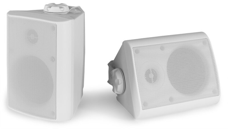 Power Dynamics BGO40 kaiutinsarja sisään/ulkokäyttöön 4"100W valkoinen