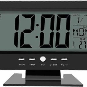 Pöytäkello digitaalinen yövalolla, 1 kpl.