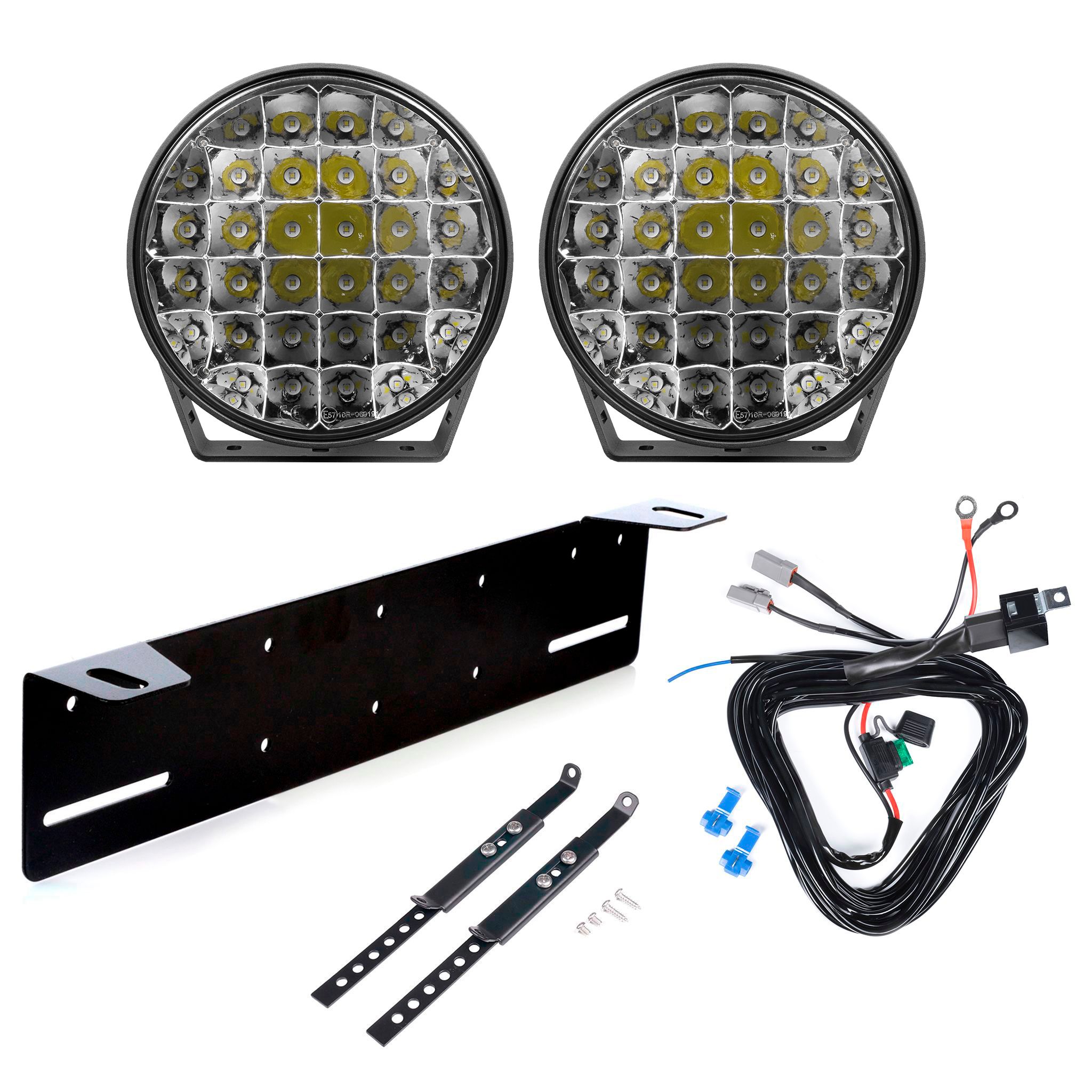 Extraljus Purelux 9110 UNLIMITED - Rund / 23 cm / 175W, 2 st - Komplett paket