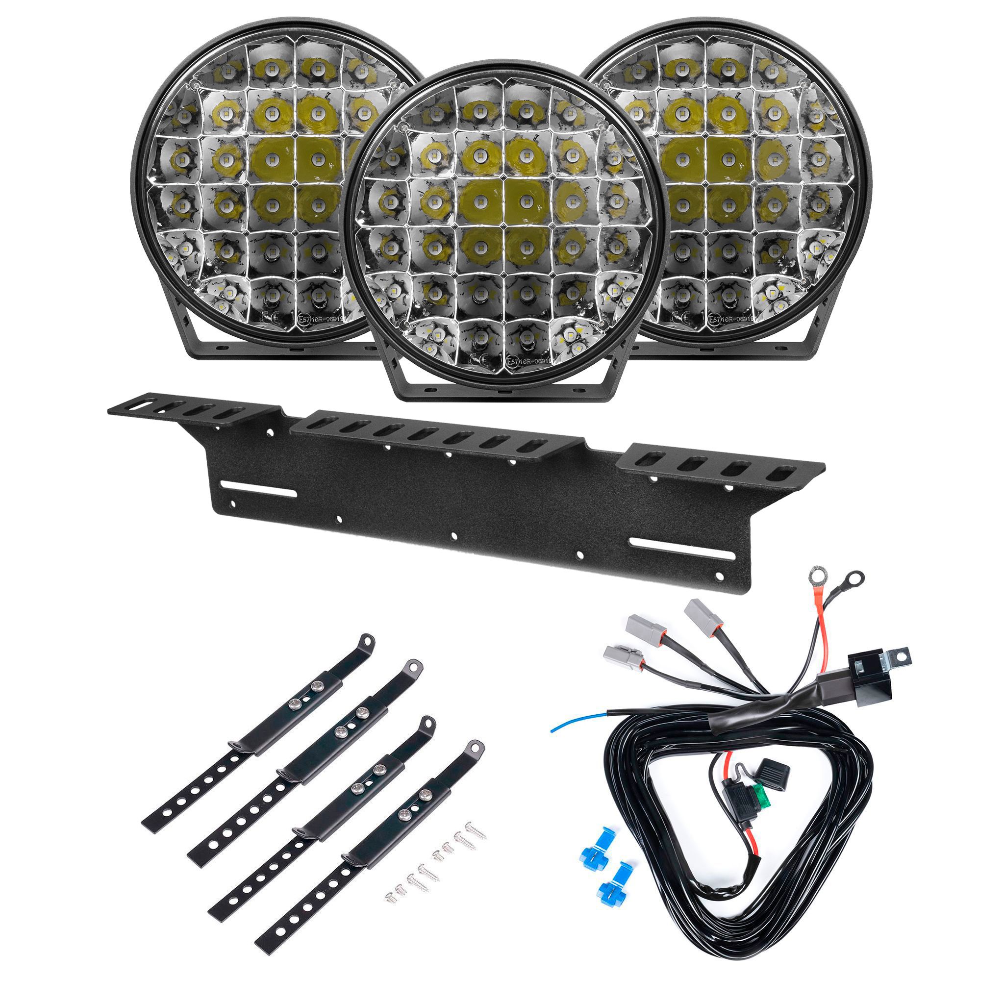 Extraljus Purelux 9110 UNLIMITED - Rund / 23 cm / 175W, 3 st - Komplett paket