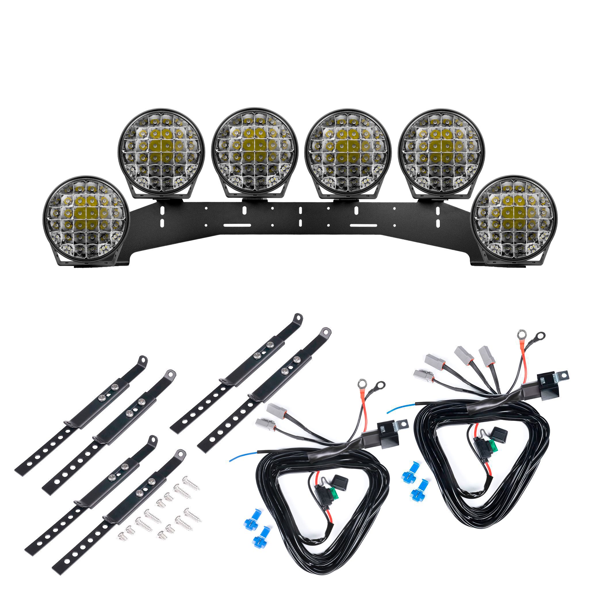 Extraljus Purelux 9110 UNLIMITED - Rund / 23 cm / 175W, 6 st - Komplett paket (WRC)