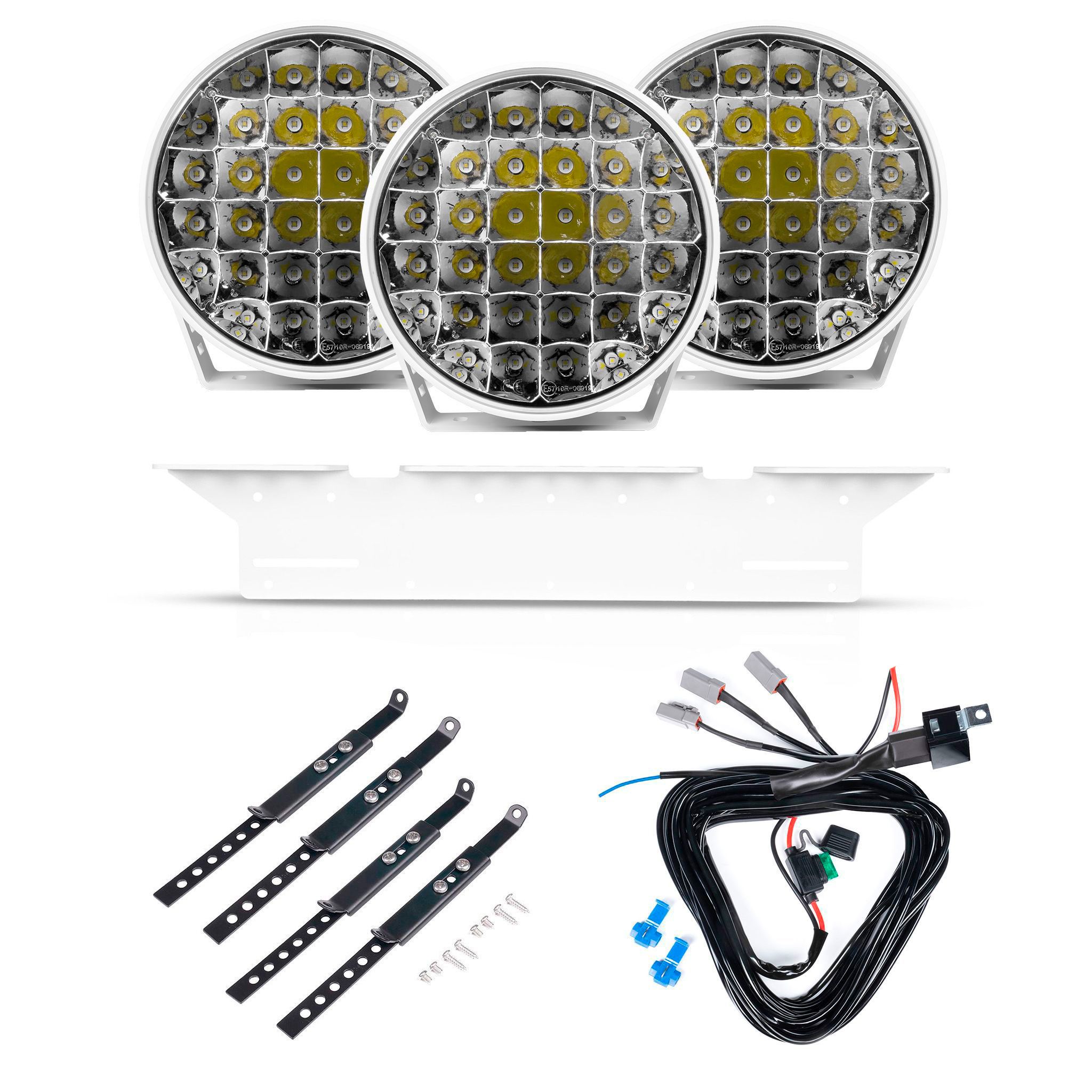 Extraljus Purelux 9110 UNLIMITED White - Rund / 23 cm / 175W, 3 st - Komplett paket