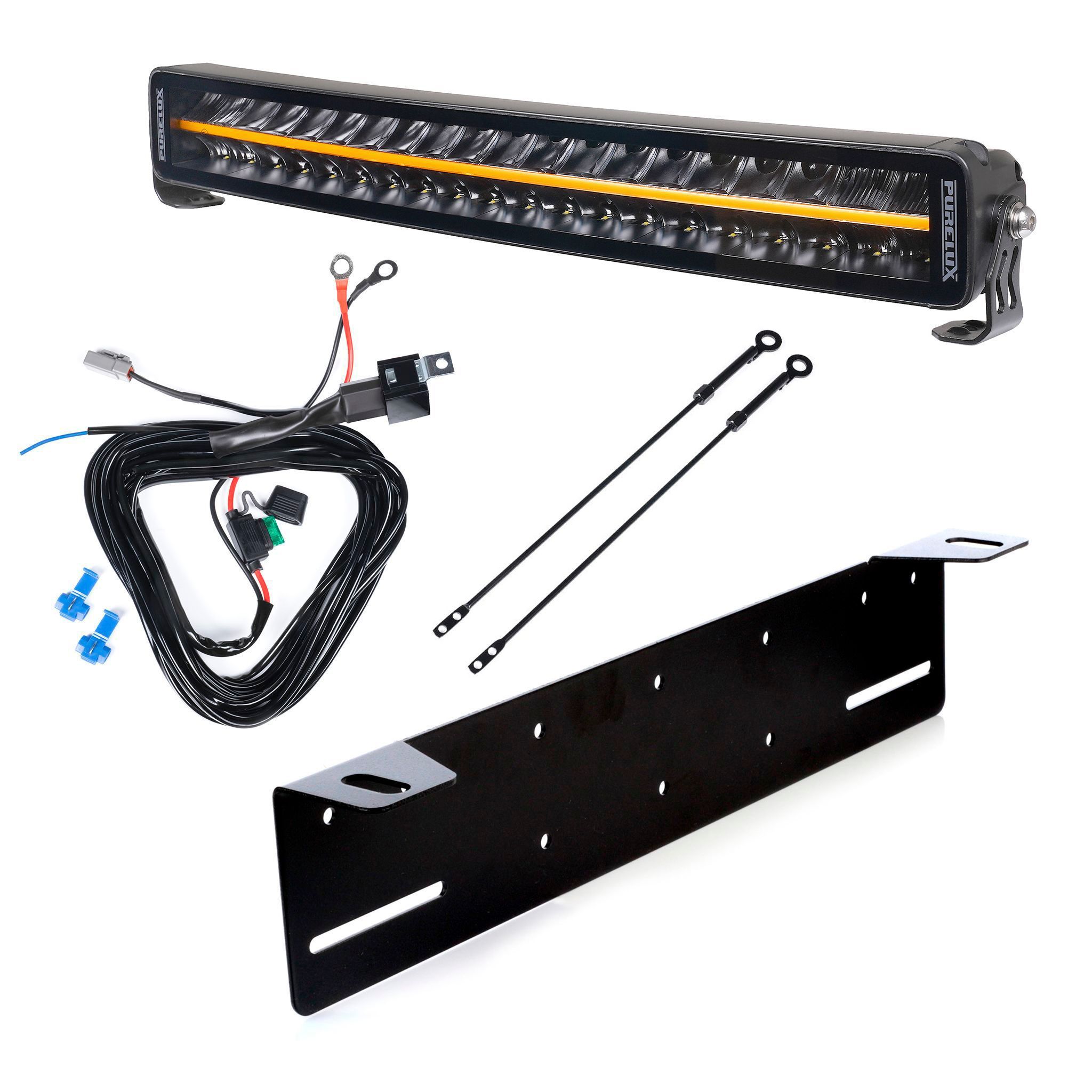 Extraljus Purelux Black Boost C560 - Kurvad / 56 cm / 200W, 1 st - Komplett paket