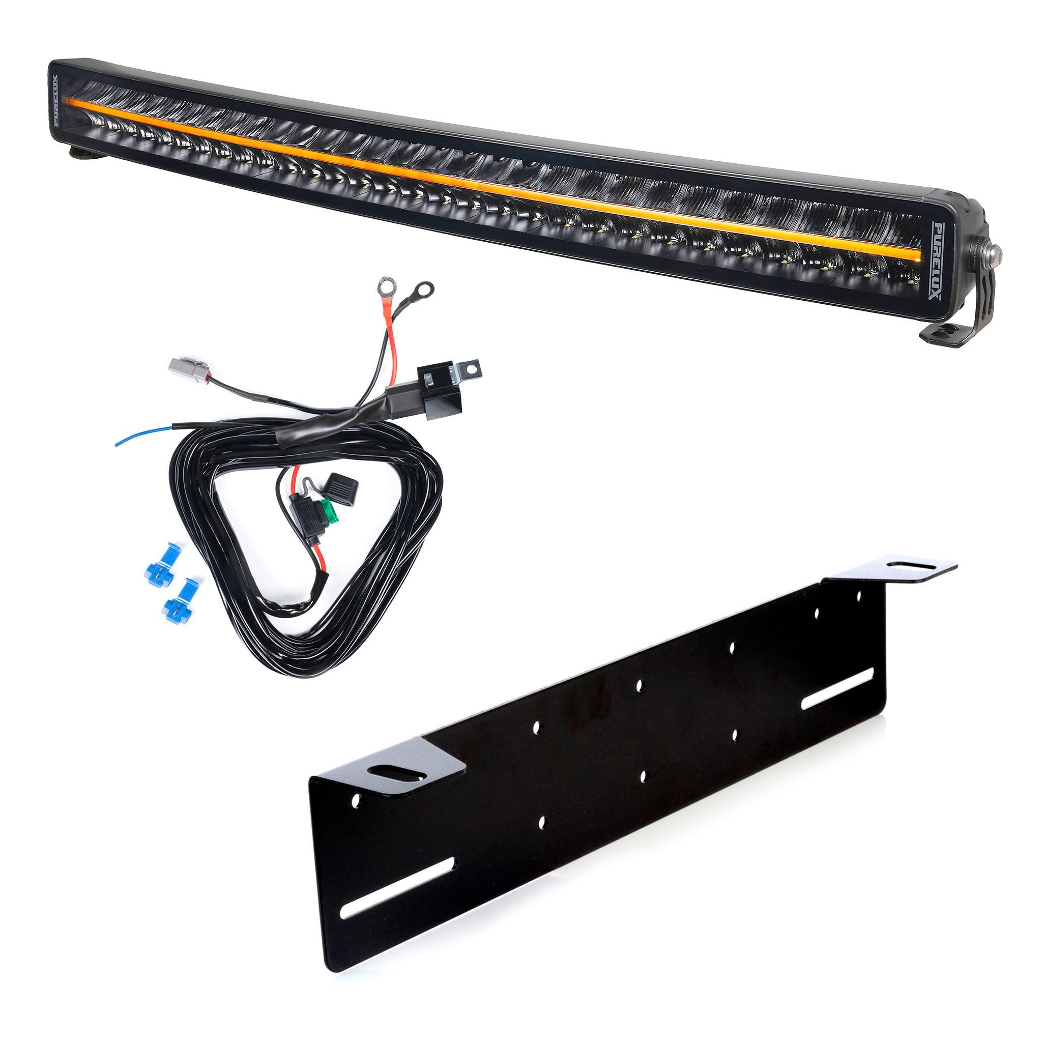 Extraljus Purelux Black Boost C820 - Kurvad / 82 cm / 300W, 1 st - Komplett paket