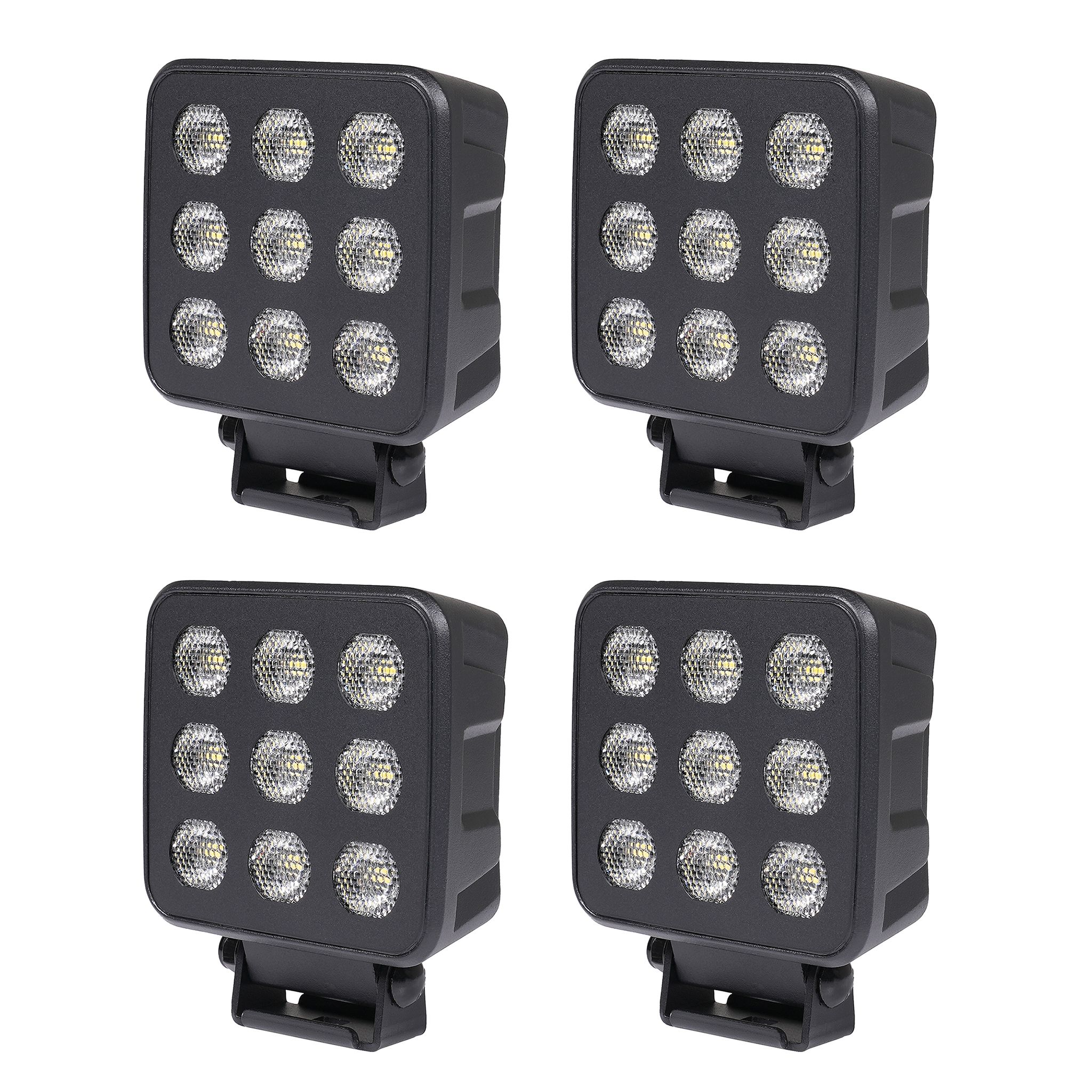 Arbetsbelysning Purelux Black Raven 50 - 11 cm / 90W / Bred, 4 st