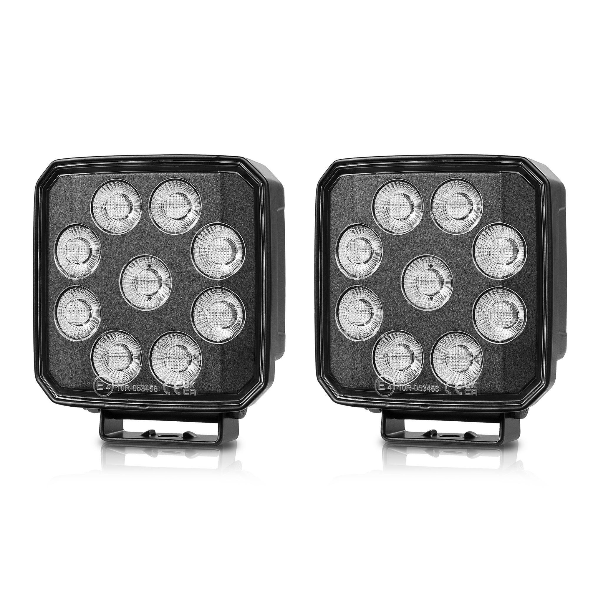 Arbetsbelysning Purelux Black Raven Heat 65 - 10 cm / 65W / Bred, 2 st