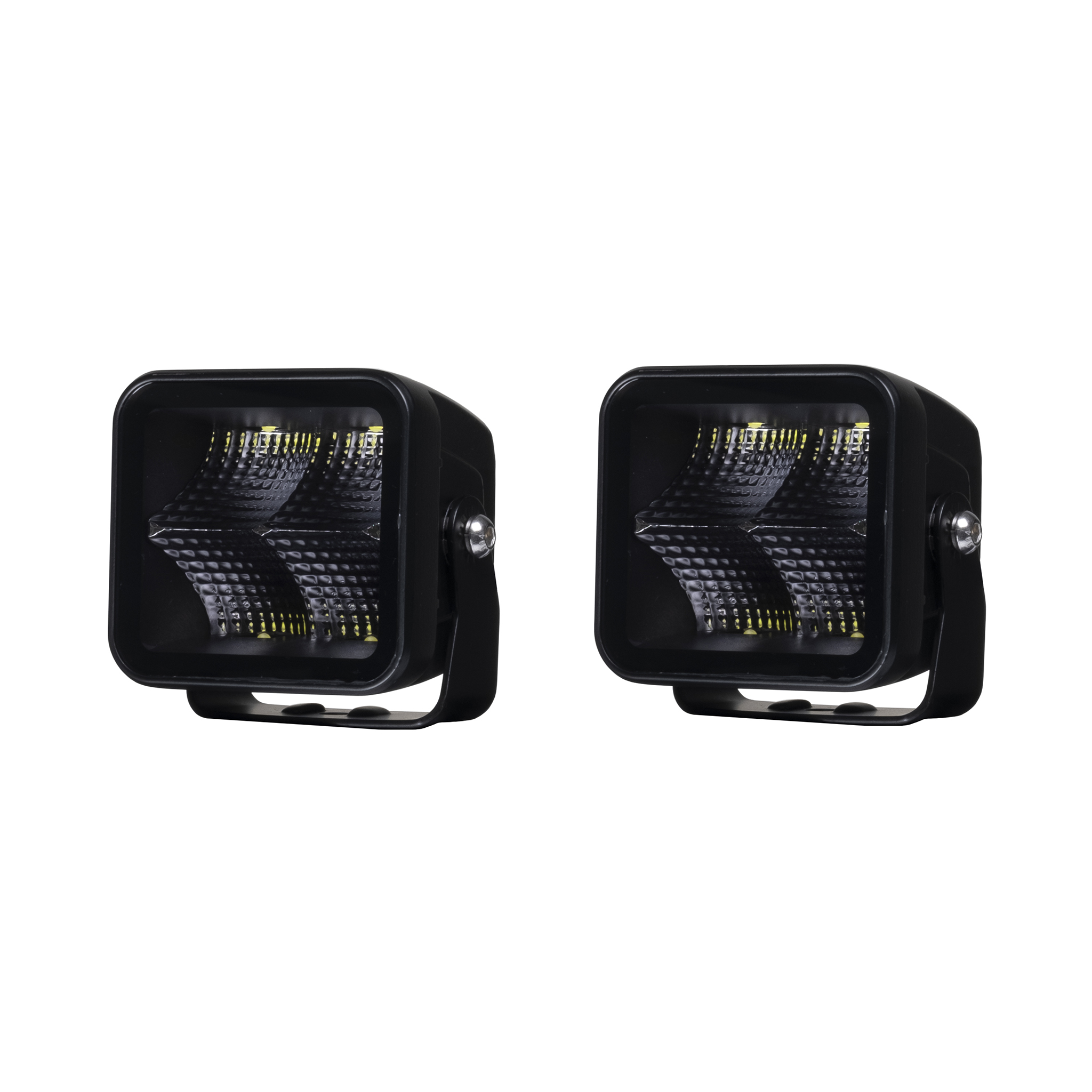 Arbetsbelysning Purelux Black Square 40 Flood - 8 cm / 40W / Bred, 2 st