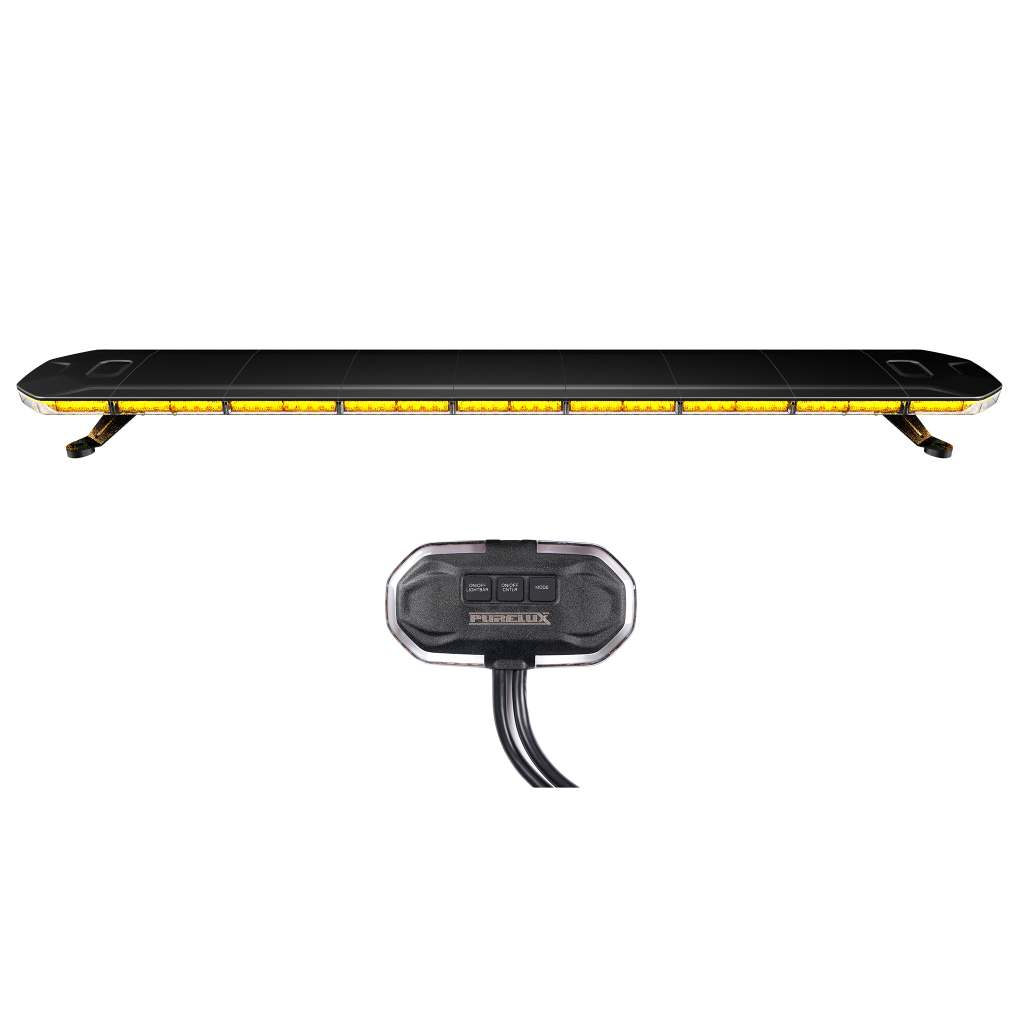 Blixtljusramp Purelux Flash 1400 - 12/24V / 191W / 1375 mm, Varningsljus + Kontrollpanel