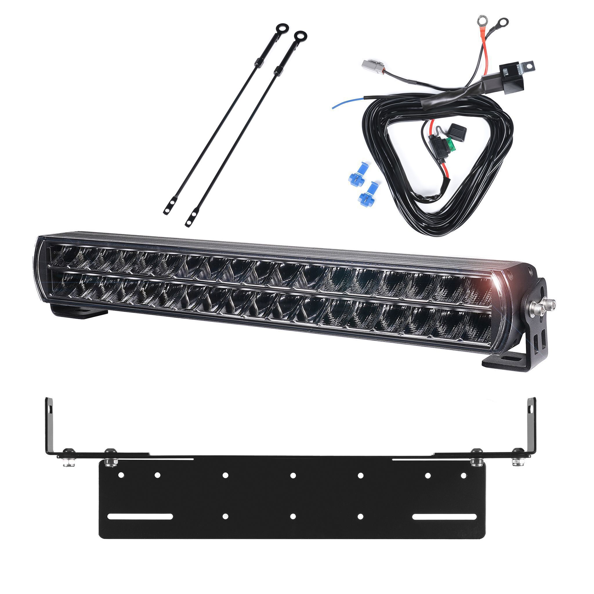 Extraljus Purelux Major S530 V3 - Rak / 53 cm / 216 W, 1 st - Komplett paket med justerbar extraljushållare