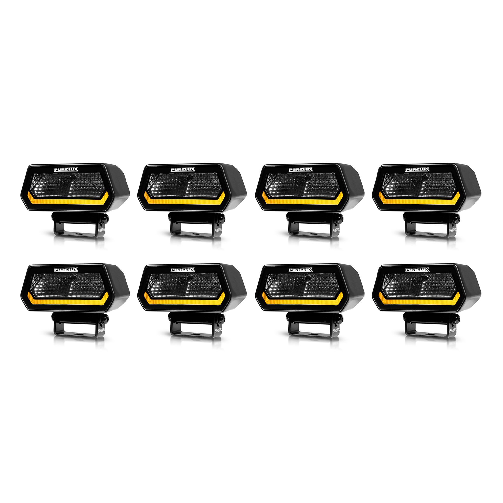 Arbetsbelysning Purelux Panther Alpha 20 - 10 cm / 20W / Bred, 8 st
