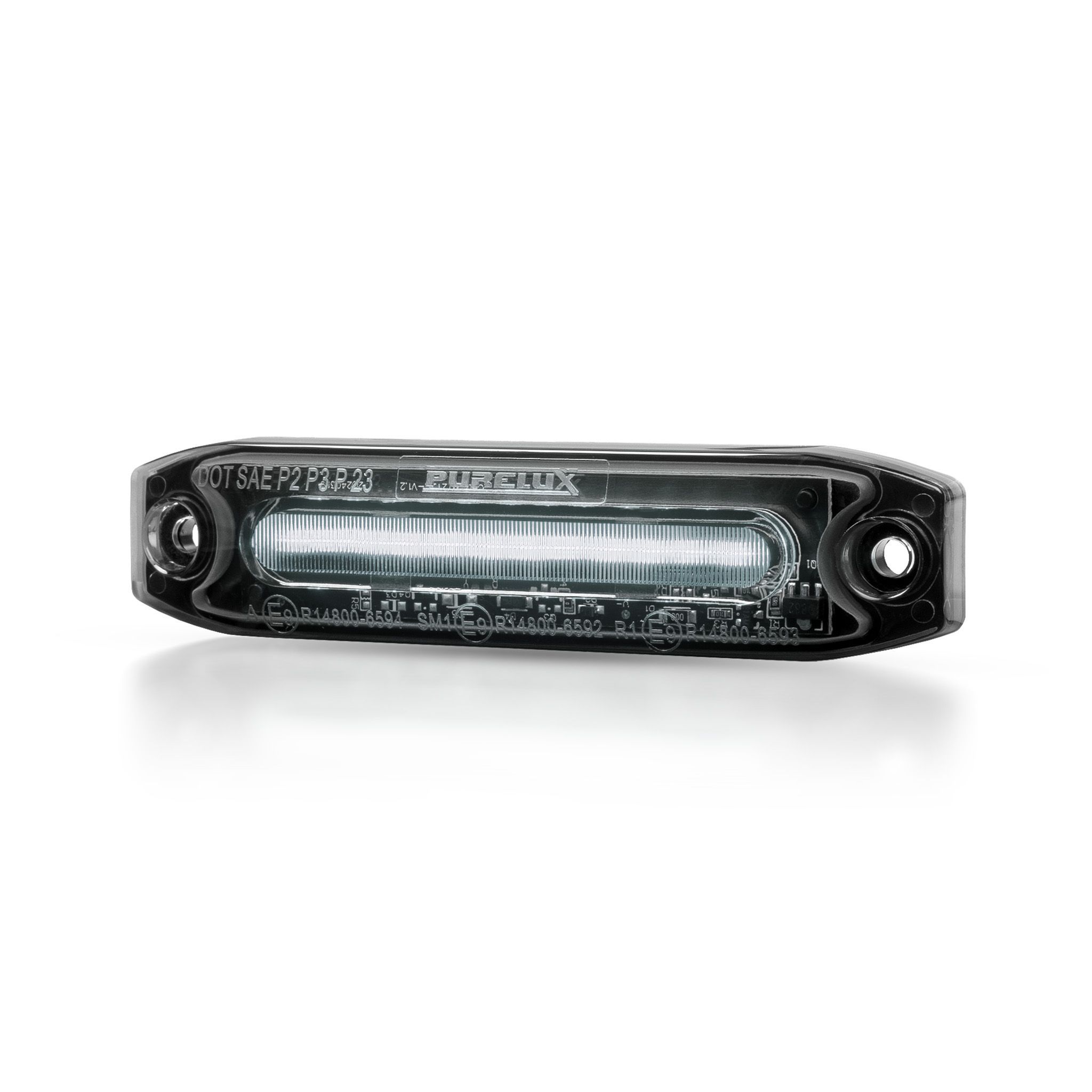 Positionsljus Purelux Spectre 12X Dark - 12/24V / 6W / 102 mm, Vit
