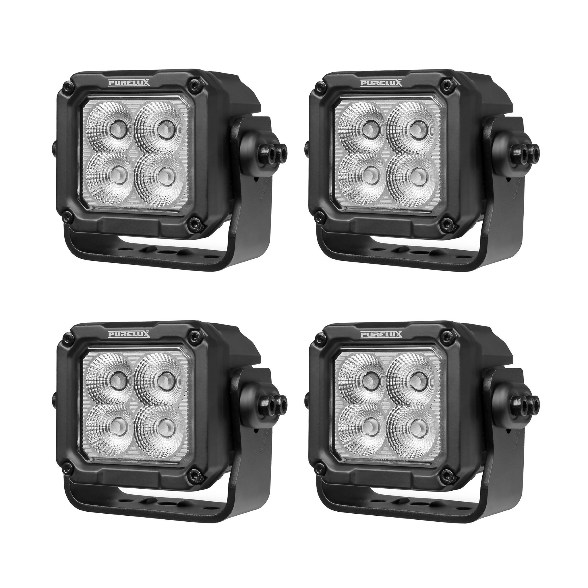 Arbetsbelysning Purelux Square 40 HD ADR - 12 cm / 40W / Bred, 4 st