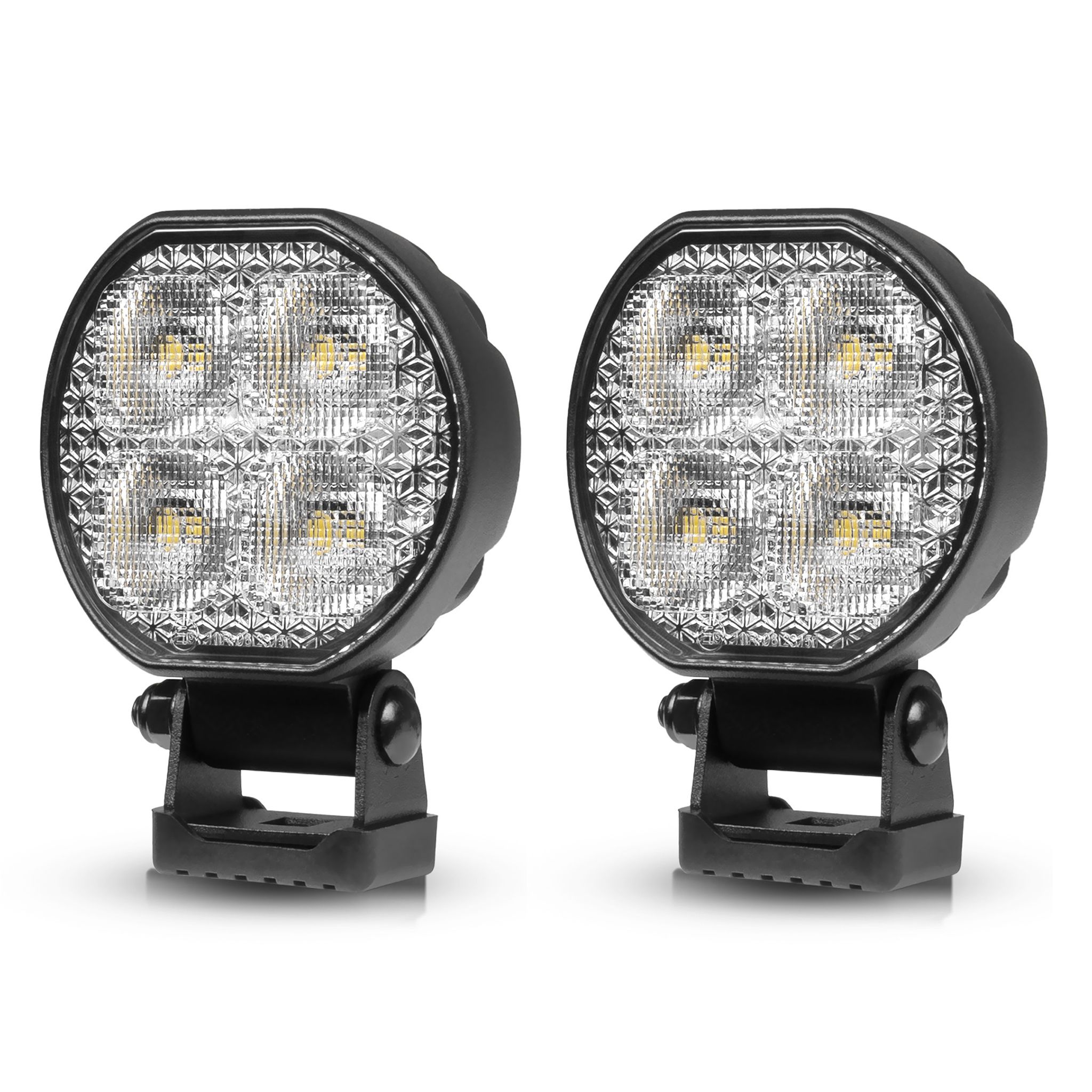 Arbetsbelysning Purelux Standard Round 20 - 8 cm / 20W / Bred, 2 st