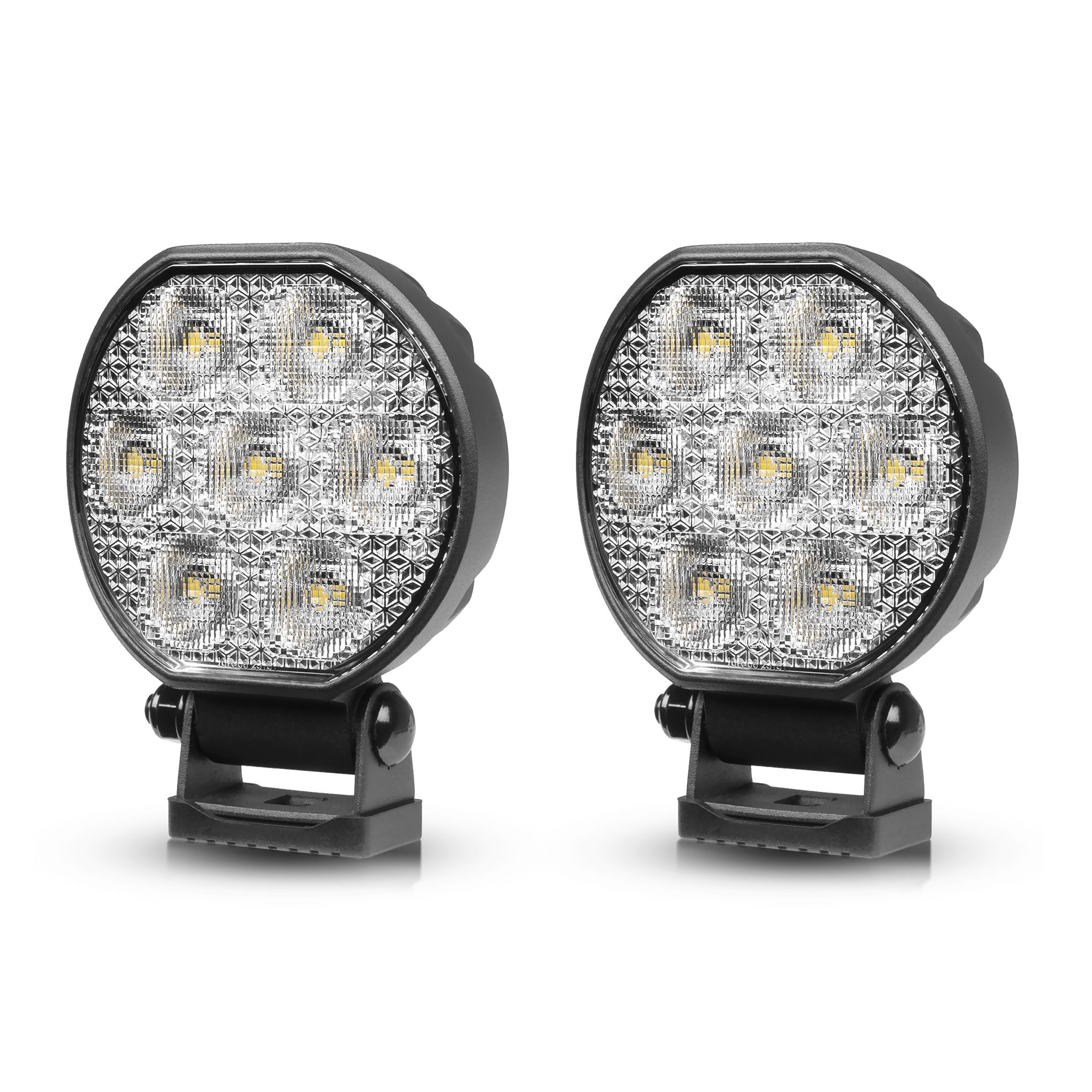 Arbetsbelysning Purelux Standard Round 36 - 10 cm / 36W / Bred, 2 st