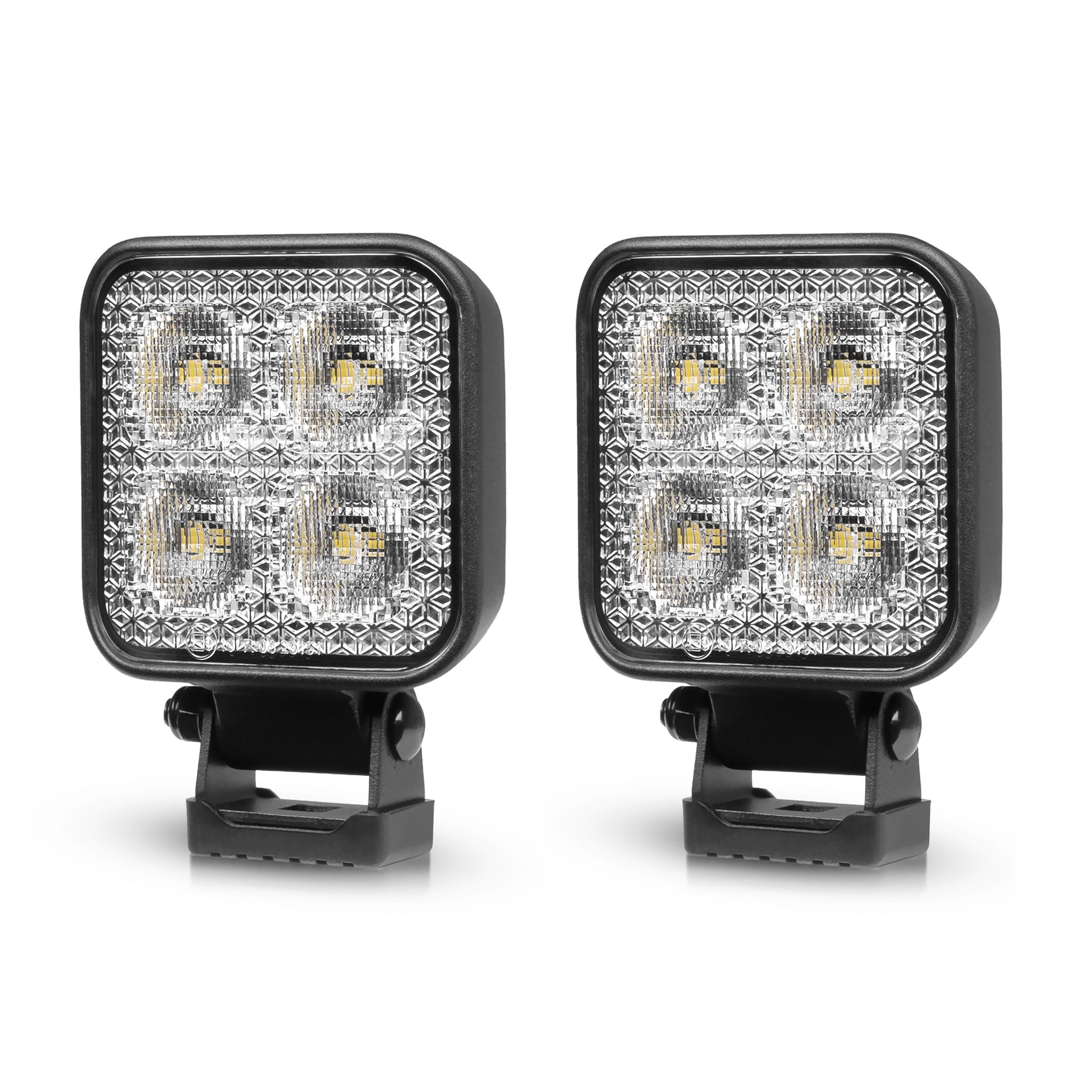 Arbetsbelysning Purelux Standard Square 20 - 8 cm / 20W / Bred, 2 st