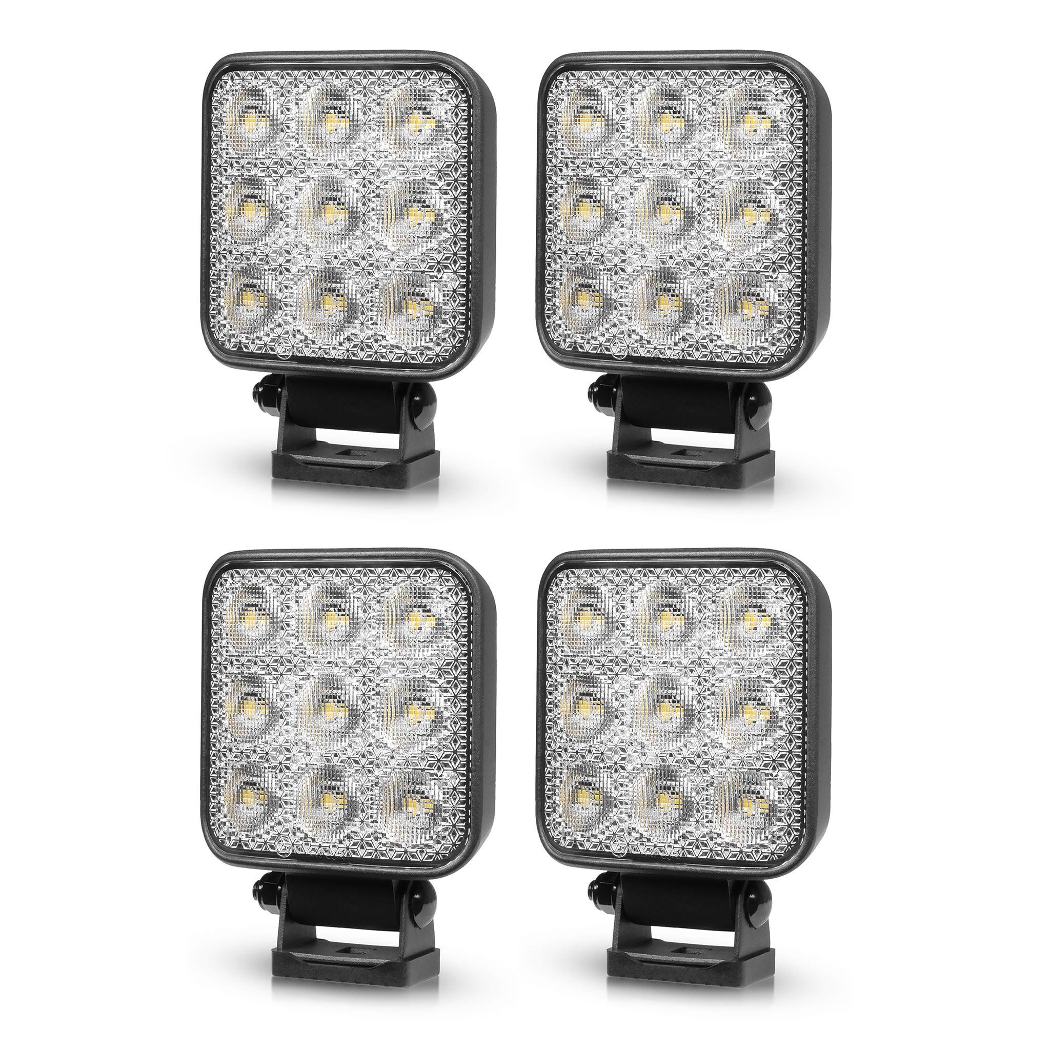 Arbetsbelysning Purelux Standard Square 42 - 10 cm / 42W / Bred, 4 st