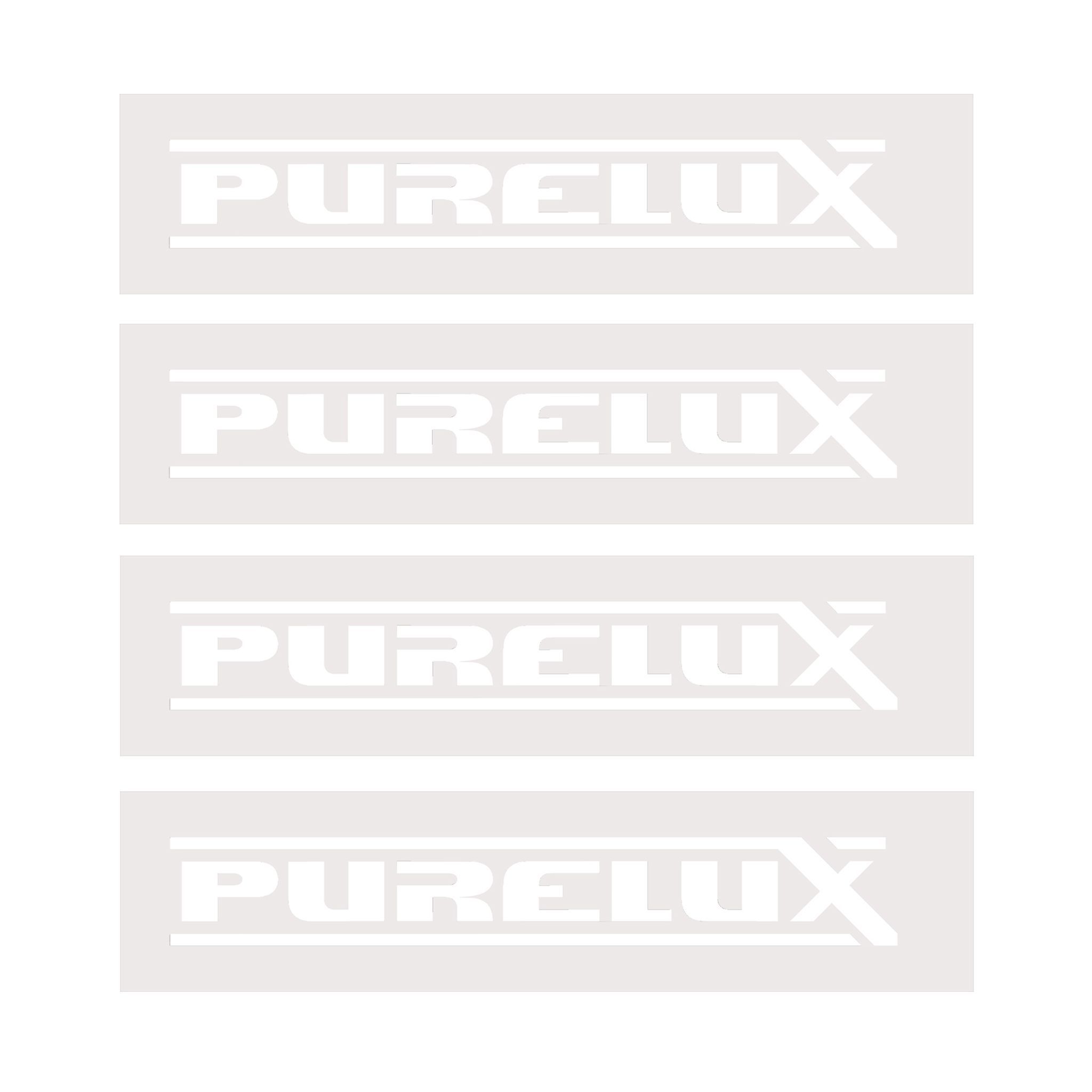 Klistermärke Purelux White Logo, Large x 4 st