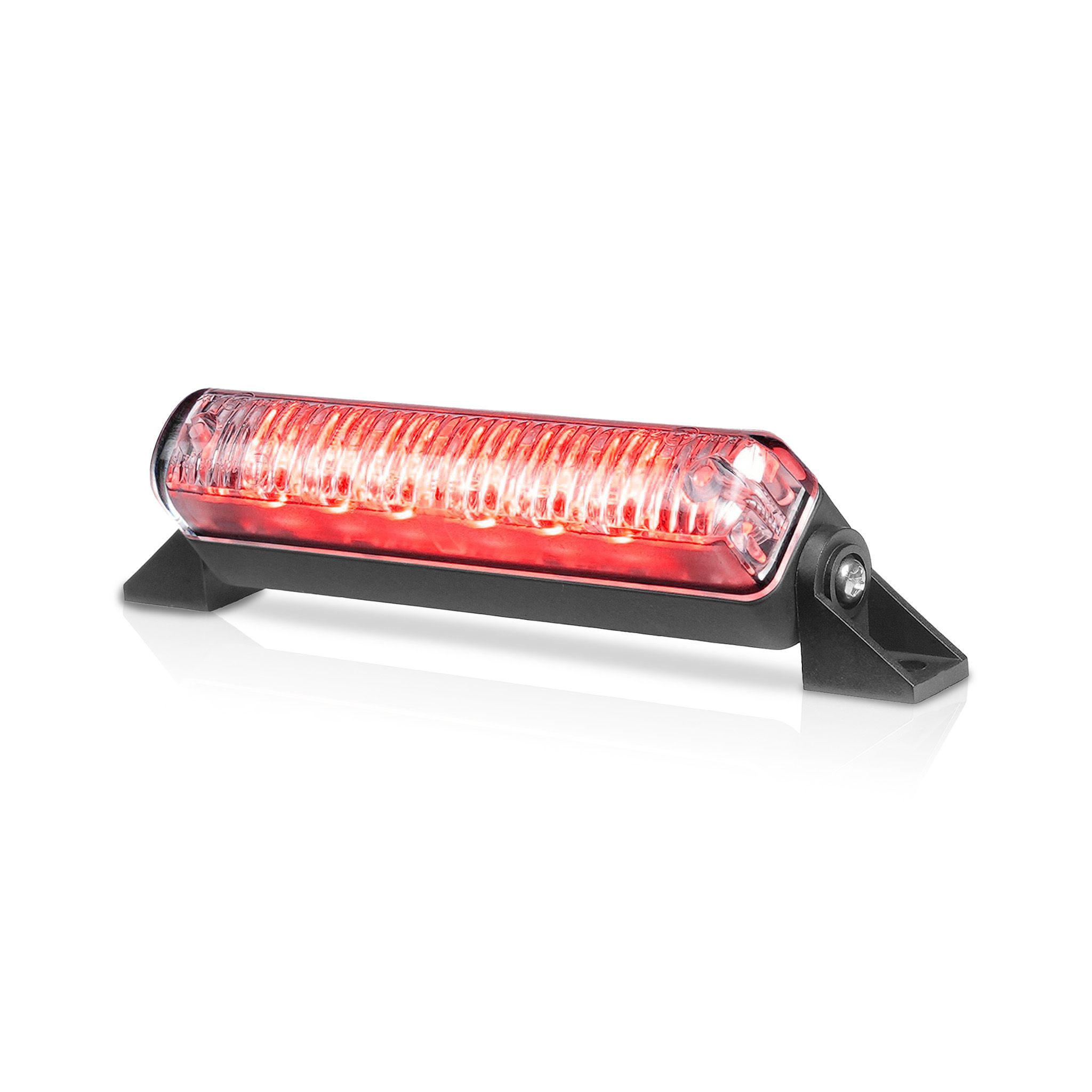 Varningsljus / Blixtljus Purelux Strobe Sweeper HD - 12/24V / 18W / 90 mm, Röd
