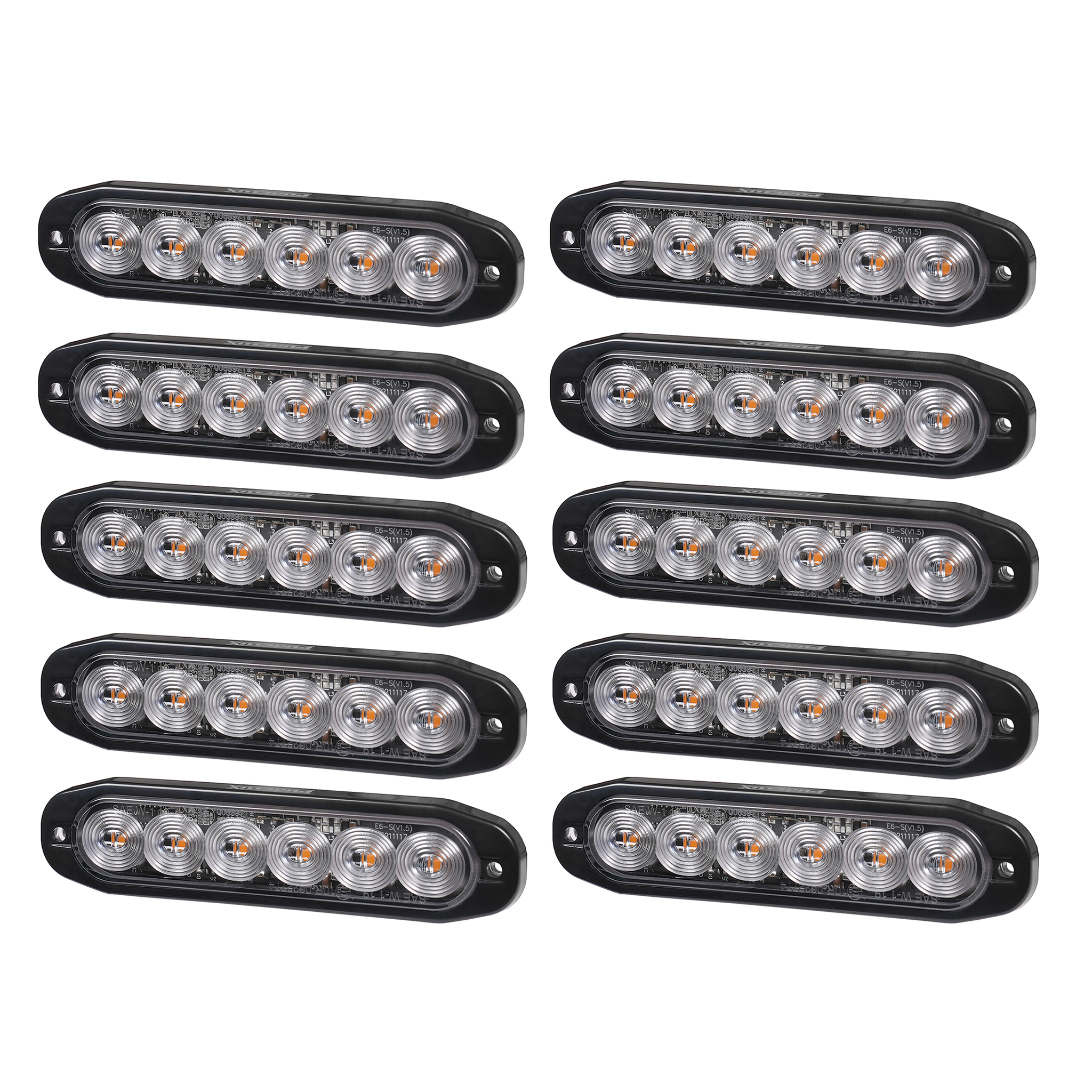 Varningsljus / Blixtljus Purelux Strobe Ultra Slim - 12/24V / 12W / 118 mm, 10 st