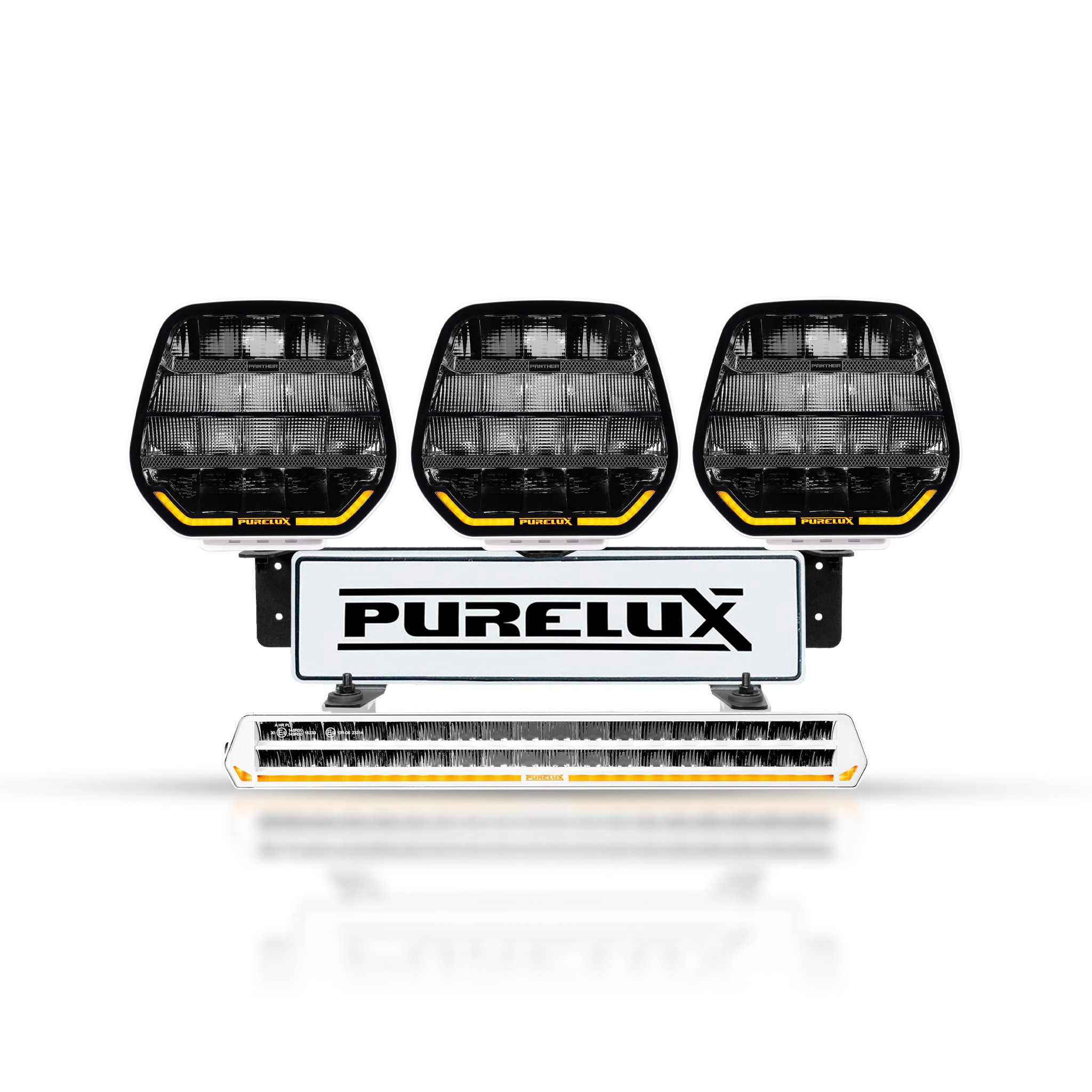 Extraljuspaket Purelux WRC 10, 846W / 52 000 lm, Paket med vita Panther 9-extraljus