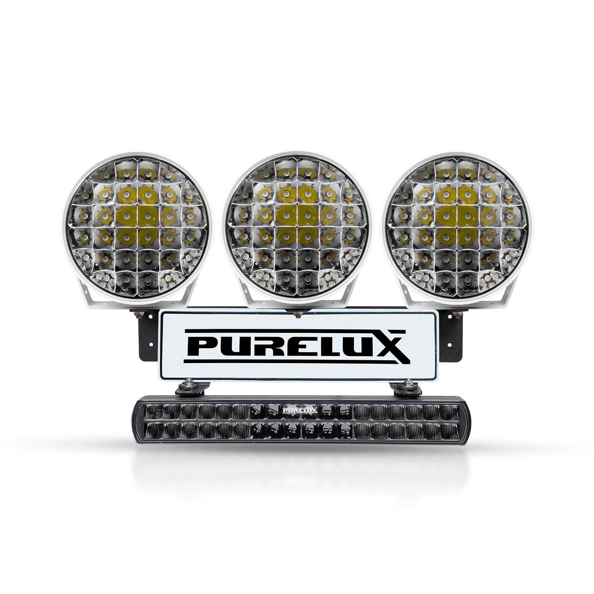 Extraljuspaket Purelux WRC 1, 741W / 58 000 lm, Paket med vita 9110-extraljus