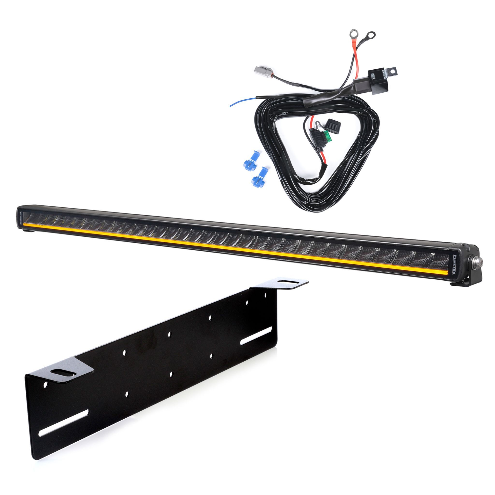 Extraljus Purelux Black X-Slim S800 - Rak / 80 cm / 165W, 1 st - Komplett paket