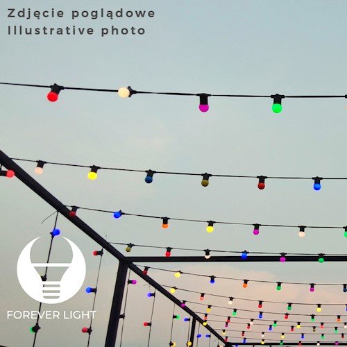 Forever Light LED E27 G45 2W 5 lm 5 kpl pakkaus - Punainen