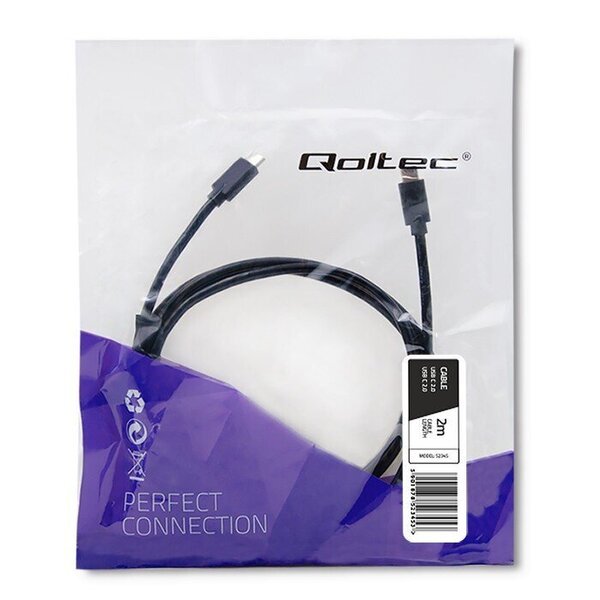 Qoltec USB 3.1 tipo C kištukas, 2.5m