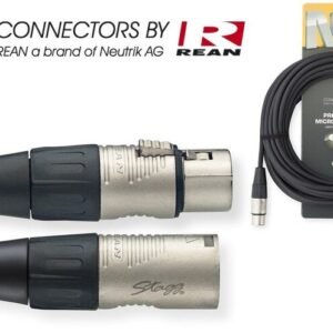 REAN XLR/m - XLR/f 15 metrinen audiokaapeli
