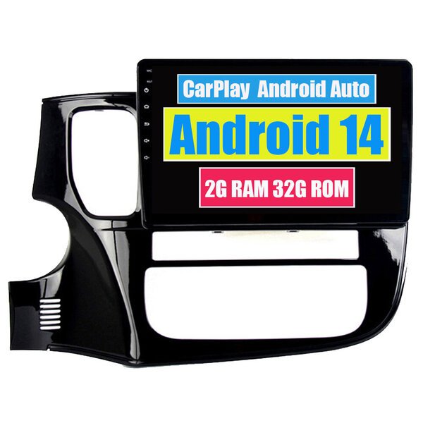 RoverOne CarPlay Android Auto Radio Multimedia varten Mitsubishi Outlander 3 GF0W GG0W 2012 - 2018 Kosketusnäyttö GPS-navigointi