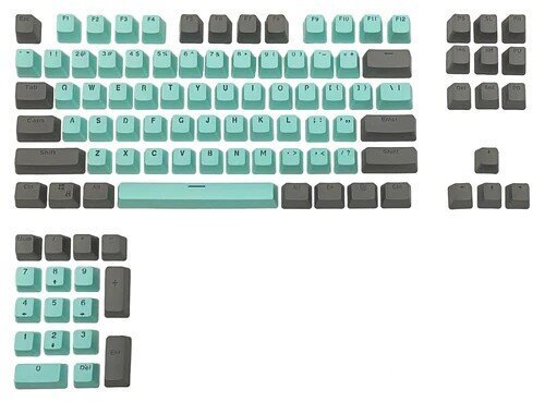 Royal Kludge OEM PBT Keycaps 104 vnt. Tiffany PBT UK
