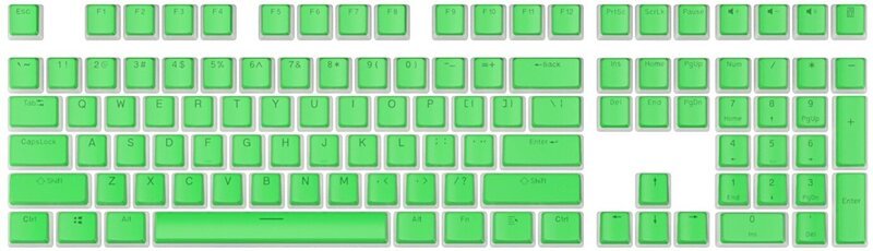 Royal Kludge Pudding PBT Keycaps 104 vnt. Grass green PBT ISO U