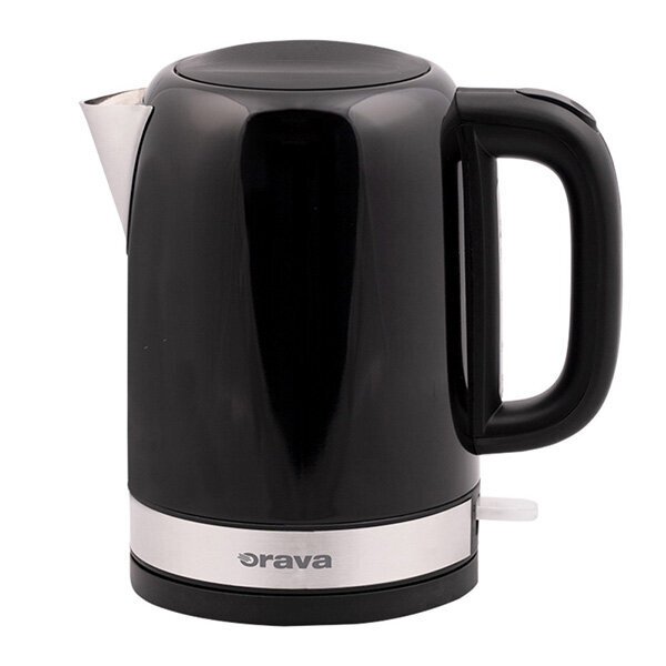 Ruostumaton teräksinen vedenkeitin Orava, 2000W, musta