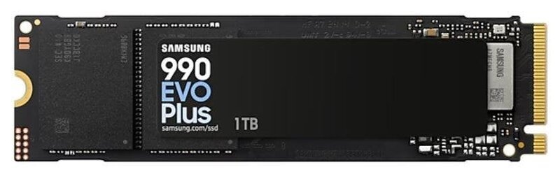 Samsung 1TB 990 EVO Plus M.2 PCIe NVMe Gen4 SSD, vähittäismyyntipakkaus