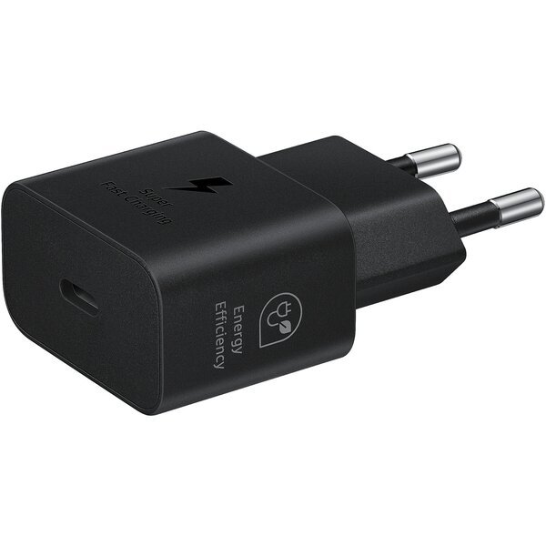 SAMSUNG Seinälaturi 25W musta, ilman johtoa
