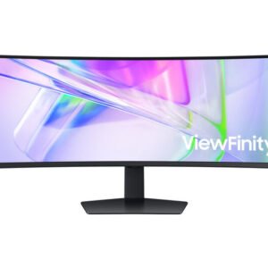 Samsung ViewFinity S49C950UAU kaareva LED-näyttö 49"DQHD, 120Hz, matta, musta, 32:9, 1,07 miljardia väriä, säädettävä korkeus, sisäiset kaiuttimet, USB-keskitin