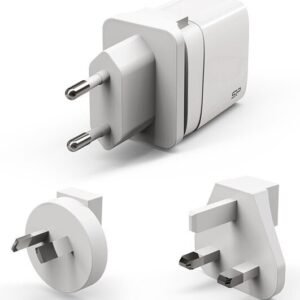 Silicon Power-matkasovitin USB/USB-C QM16 20W, valkoinen