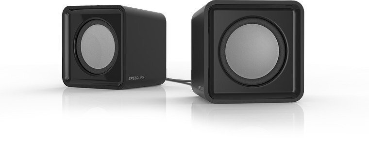 SpeedLink Twoxo SL-810004-BK, tietokonekaiuttimet, musta