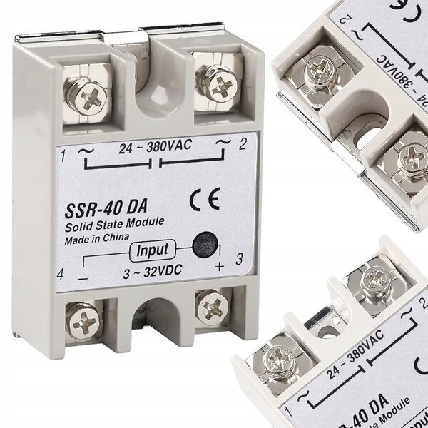SSR-40 DA 40A 24-380VAC LED-PUOLIJOHDINRELEET