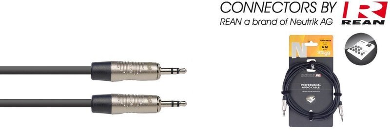 Stagg REAN 3.5mm miniJack AUX - 3.5mm miniJack AUX 6m