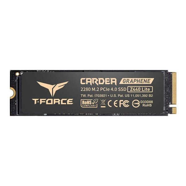 Team Group T-FORCE Cardea Z440 Lite 500GB SSD M.2 PCIe NVMe Gen4 x4 2280 (5000/3800) SLC Kovalevy