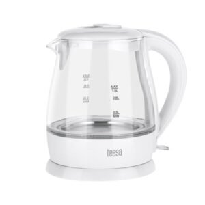 teesa vedenkeitin, lasi, 1650 w, valkoinen, 1 l