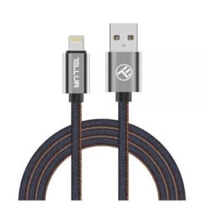 Tellur datakaapeli, USB / Lightning, 1m, Denim
